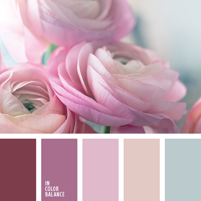Сочетание цветов с пастельно розовым